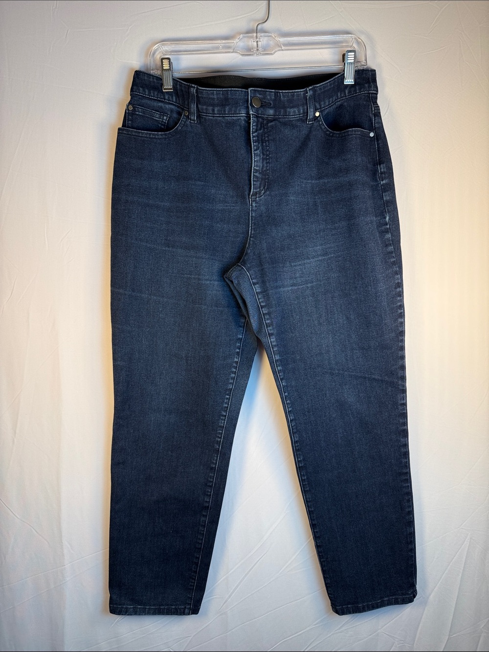 Chico's Dark Blue Ankle Fabulously Slimming Jeana